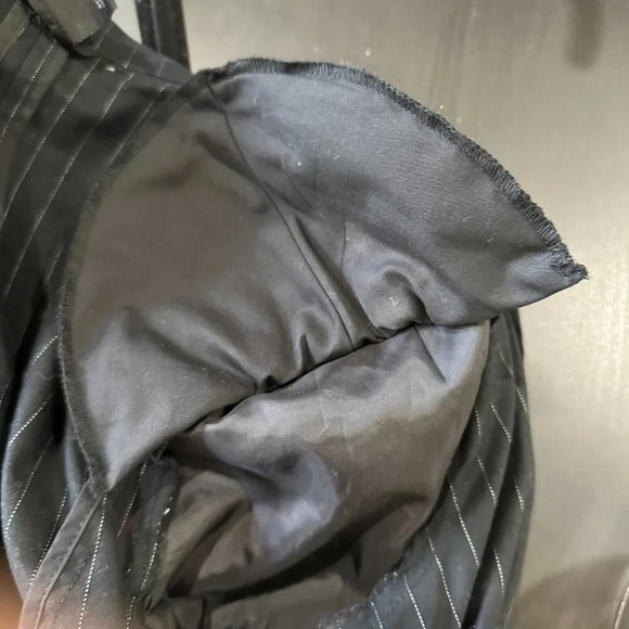 MOSSIMO Pinstripe Cropped Sleeve Blazer Size Large - Picture 13 of 13